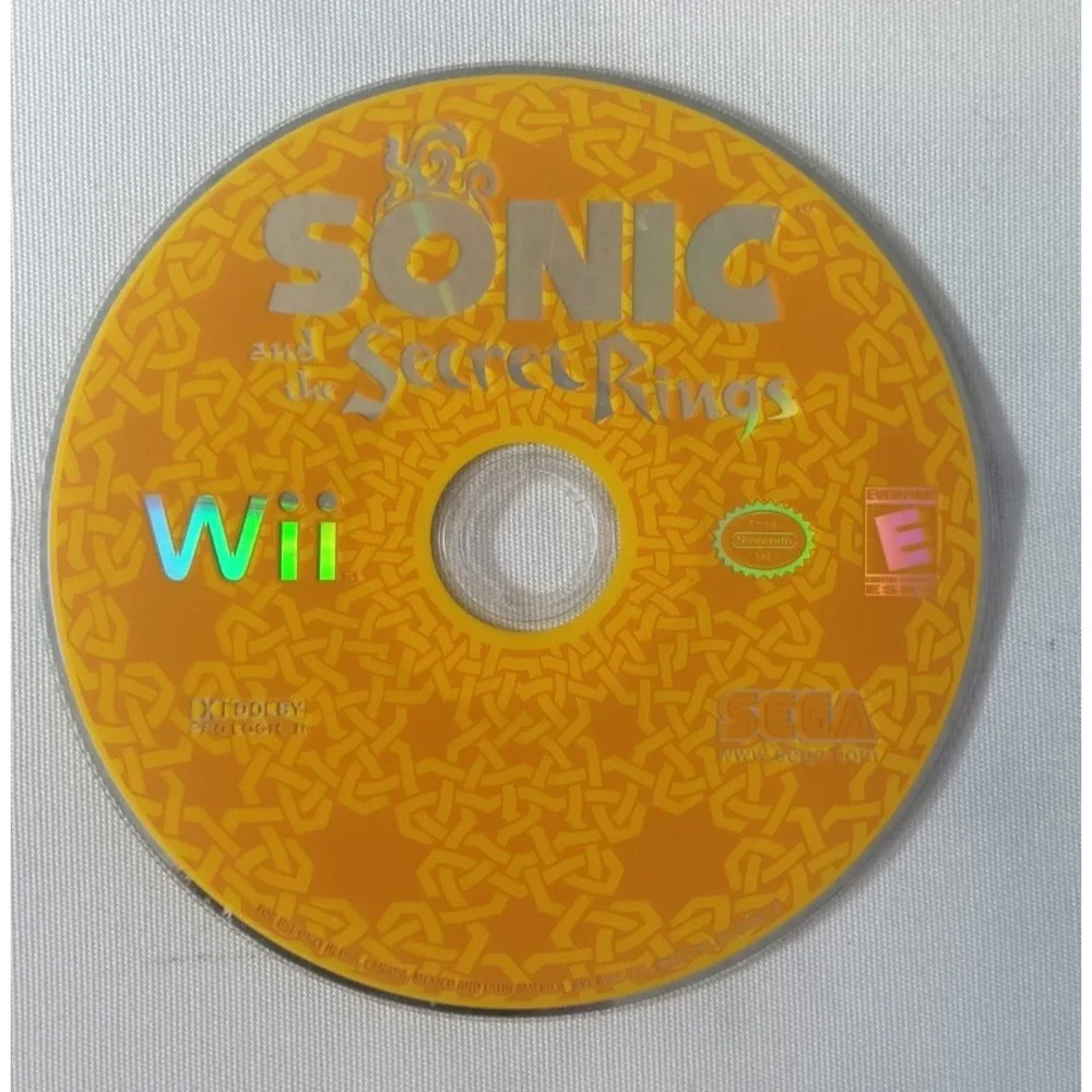 Sonic and the Secret Rings (Nintendo Wii, 2007) CD CLEAN /‎ No Box or Manual